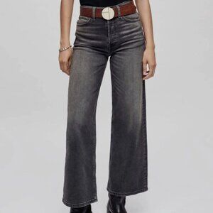 Re/Done Comfort Stretch Cropped Jeans Gray 27